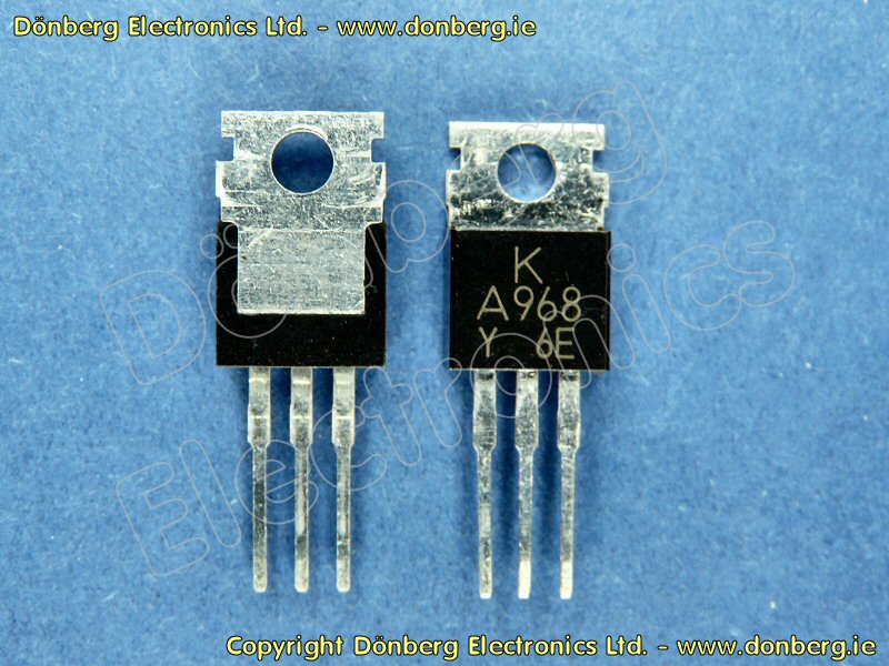 Toshiba 2SA968 / A968 Transistor – TO220 Package – 4 Pieces